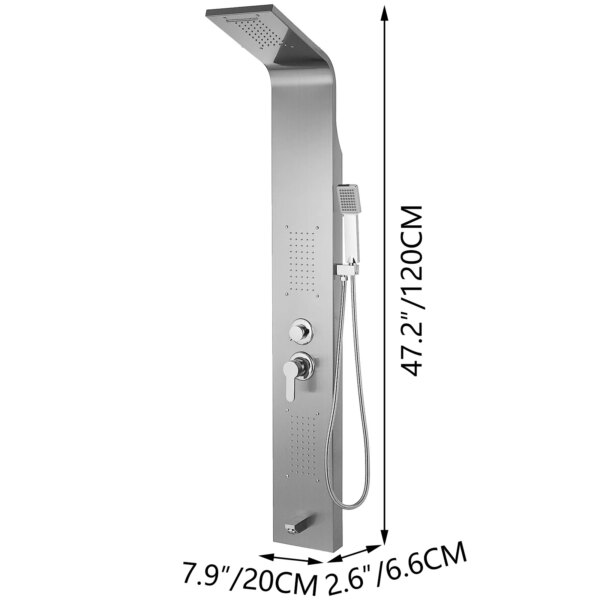 VEVOR 5 en 1 Robinet de Douche Salle de Bain Robinet d'Eau Tour