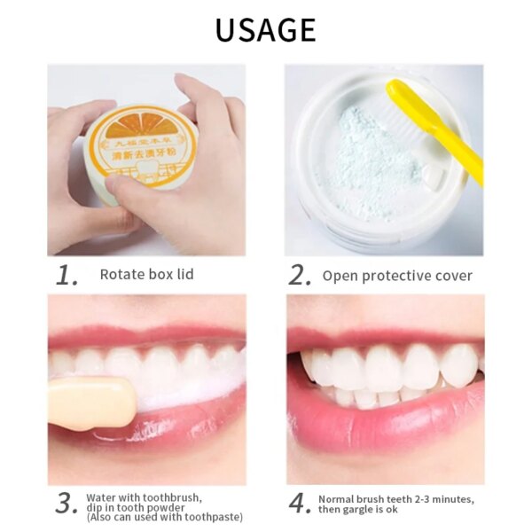 poudre de charbon dent, Essence de perle, dentifrice naturel