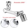 Tête de pulvérisateur rotative 1080° pour robinet – Extension flexible