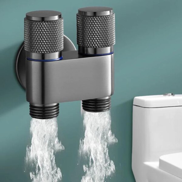 Machine à laver à double commande, vanne triangulaire de toilette, évier de cuisine