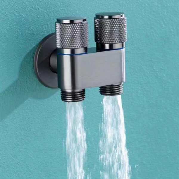 Machine à laver à double commande, vanne triangulaire de toilette, évier de cuisine