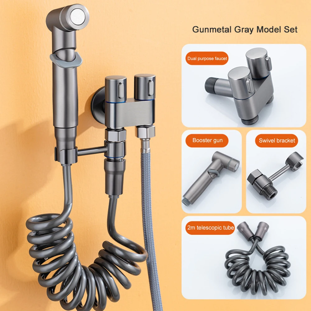Gun gray bidet set-B
