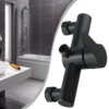 Cabine de douche murale en acier inoxydable 304, pièce de salle de bain noire