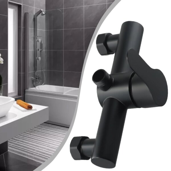 Cabine de douche murale en acier inoxydable 304, pièce de salle de bain noire