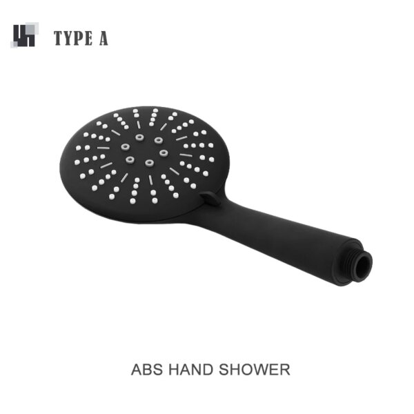 Ensemble douche pluie noir mat
