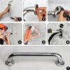 barre de maintien douche d'appui de douche en acier inoxydable, barre d'appui de sécurité, poignée HOBalance