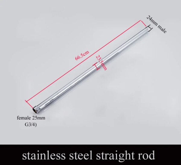 Barre de douche pluie en acier inoxydable/laiton