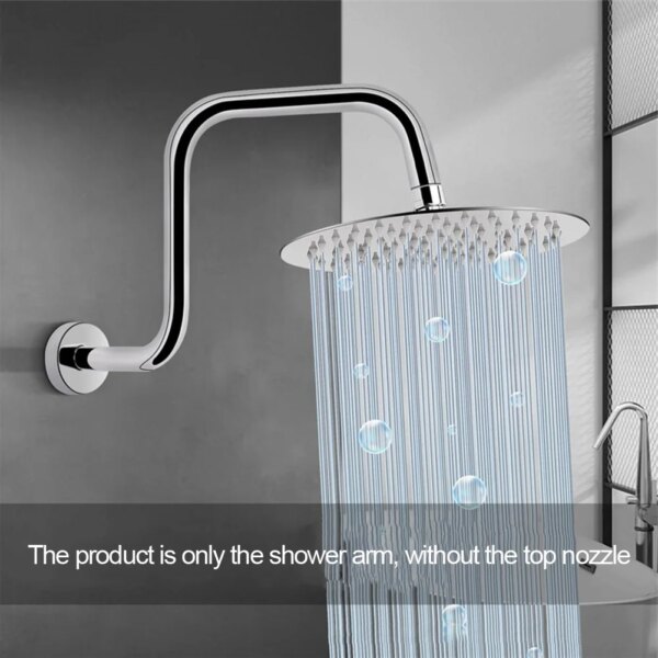 24038-5b6534.jpeg Extension de pommeau de douche en acier inoxydable, 13 bras de douche muraux en effet