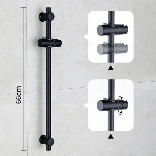 24062-440d39.jpg Barre Coulissante Murale pour Salle de Bain, Rail Réglable, Acier Inoxydable