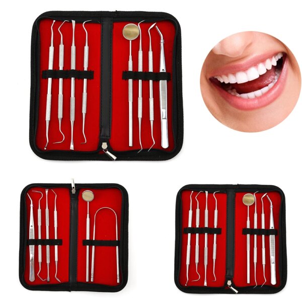 2422-f56565.jpg kit blanchiment dentaire professionnel Miroir dentaire en acier inoxydable, 6 pièces/8 pièces