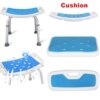 Coussin de tabouret de chaise de bain, banc de chaise de baignoire et de douche