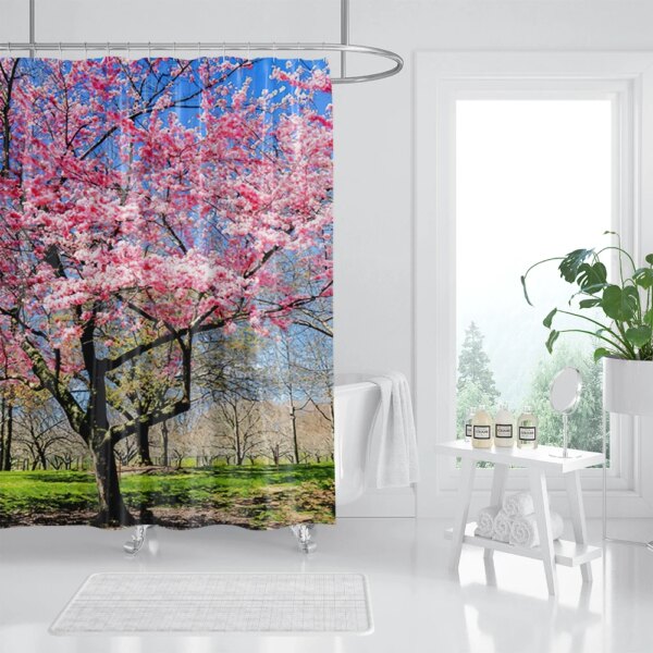 25202-ebbe46.jpg Rideau de douche 3D en tissu imperméable, rideau de bain en polyester