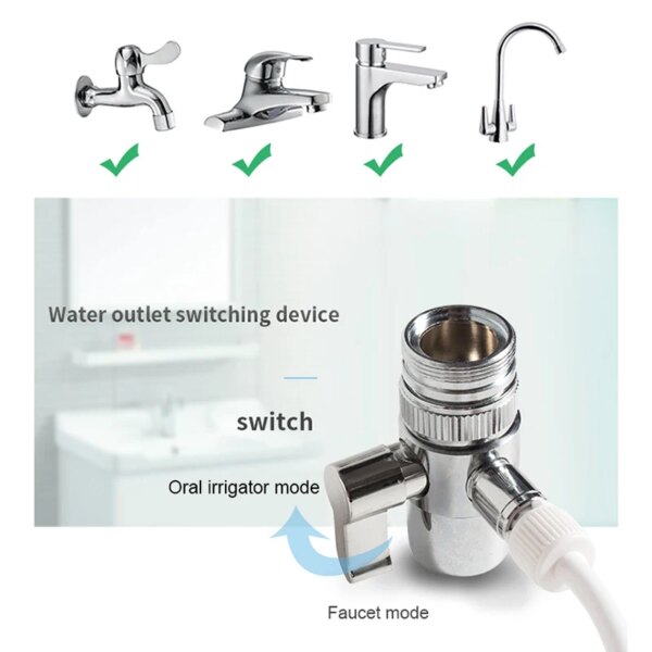 kit blanchiment dentaire professionnel Irrigateur buccal, robinet d'eau, SPA, famille de fils dentaires