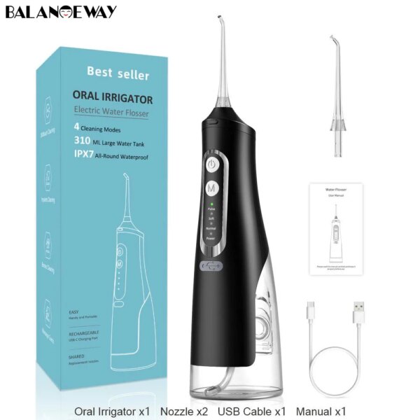 brosse a dent electrique Irrigateur Oral Portable, 4Modes, 8 buses, USB