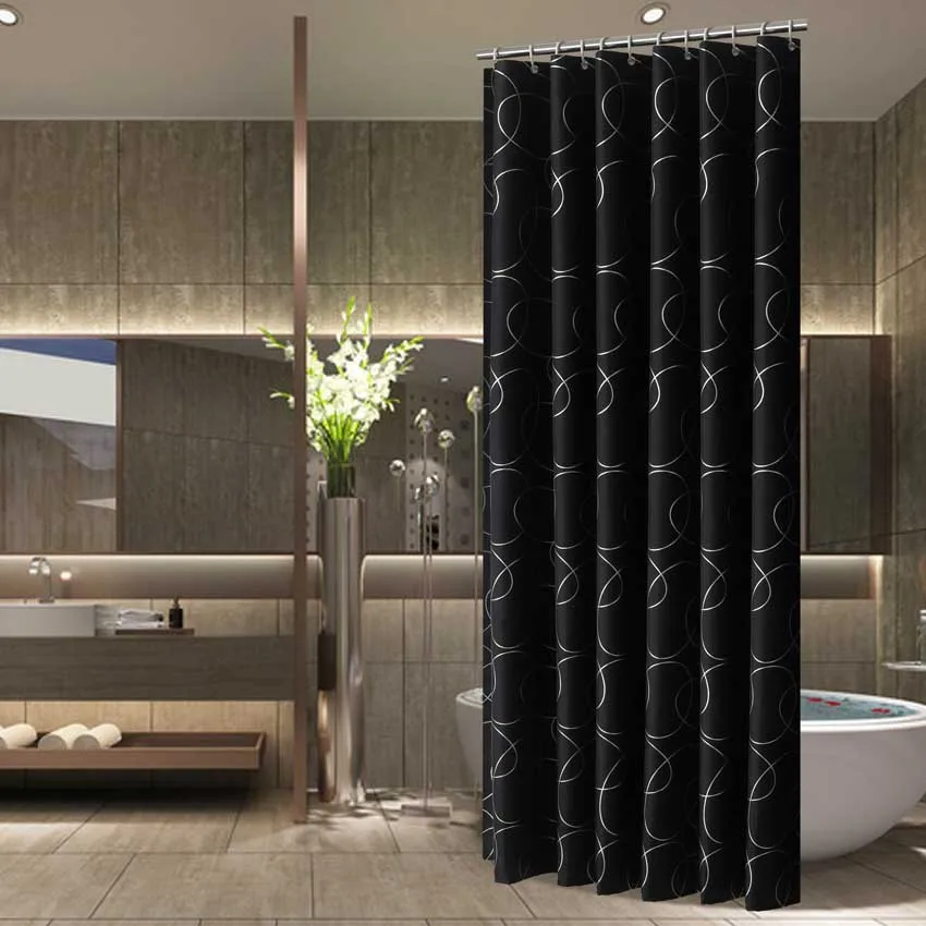Rideau de Douche Imperméable Design Moderne – Moti - Rideaux de Douche chez blanchimo.fr