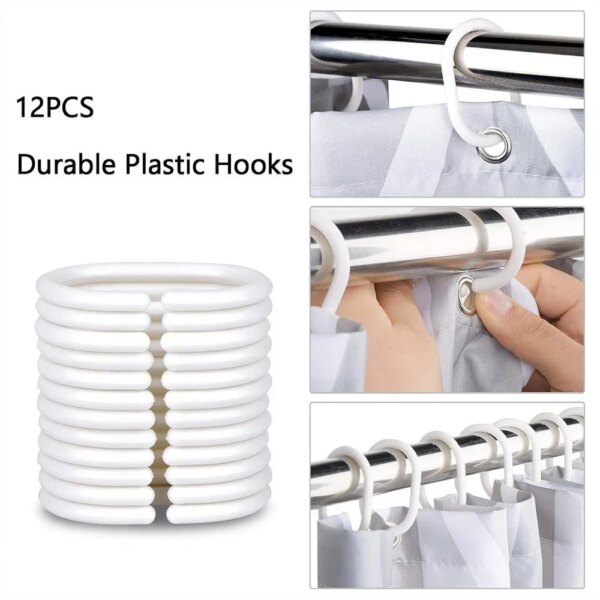 27479-aa88f1.jpg Ensemble de rideaux de douche tournesol rose avec crochet, plante, décoration d'intérieur