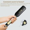 fer à friser professionnel en titane, appareil à lisser les cheveux, avec affichage numérique LCD