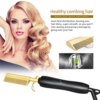 Brosse à lisser électrique chauffante, peigne chauffant, fer plat, lissage des cheveux