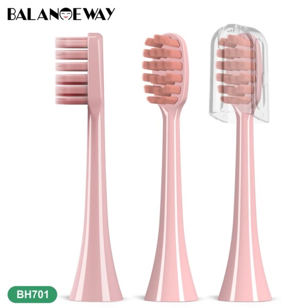 brosse a dent BalanceWay BH701 2-8 pièces têtes de brosse à dents de rechange à poils