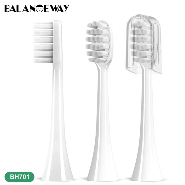 brosse a dent BalanceWay BH701 2-8 pièces têtes de brosse à dents de rechange à poils