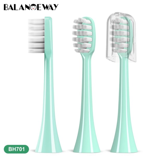 brosse a dent BalanceWay BH701 2-8 pièces têtes de brosse à dents de rechange à poils