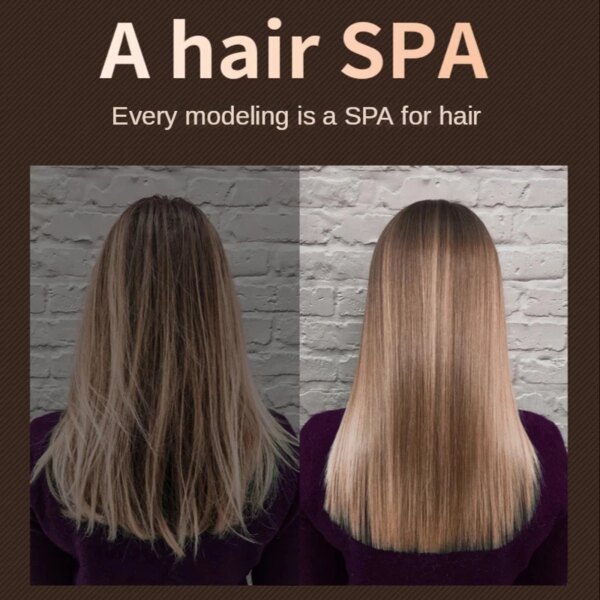 Fer à lisser professionnel, bigoudi, attelle électrique, fer plat, ions négatifs, plaques de fer à friser droites