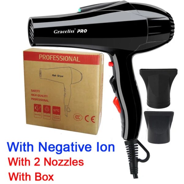 Sèche-cheveux professionnel pour salon de coiffure, sèche-cheveux à long fil