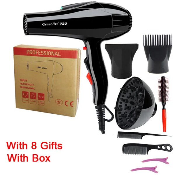 Sèche-cheveux professionnel pour salon de coiffure, sèche-cheveux à long fil