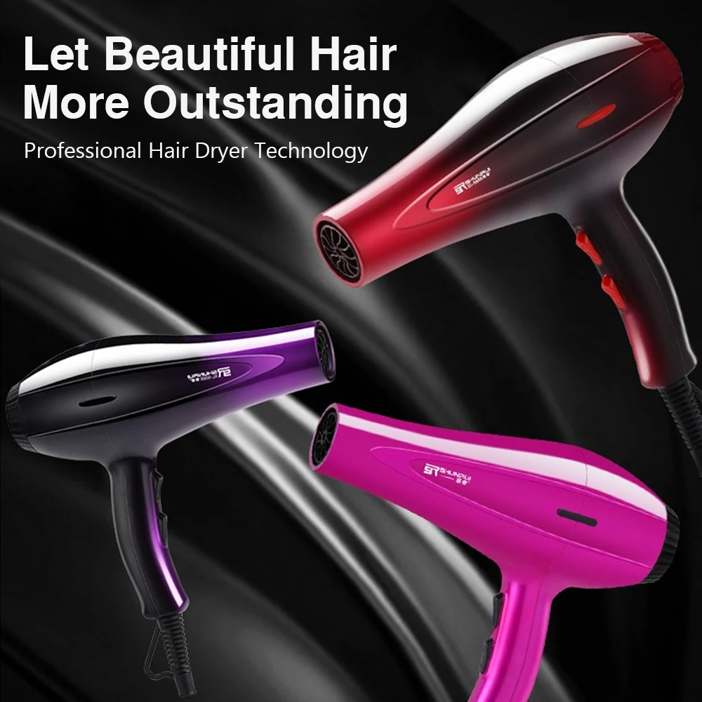 Sèche-cheveux ionique professionnel haute puissance – 9 vitesses