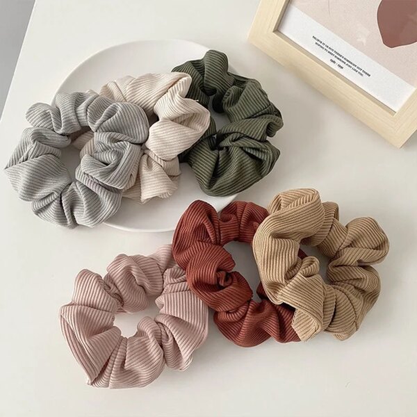 Chouchous cheveux en microfibre – lot 6 pièces style coréen & japonais
