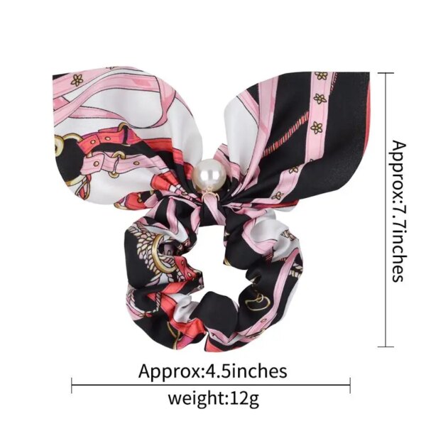 29057-e48b33.jpg Chouchou mousseline de soie pour femmes, nœud papillon, porte-queue de cheval en perles