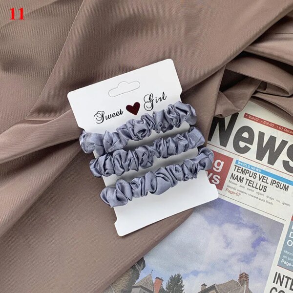 Chouchou pour femmes, 3 pièces/ensemble, ULà cheveux, porte-queue de cheval élégant