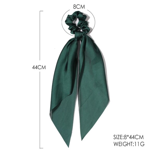 Ruban pour cheveux élastique pour femmes, chouchous avec nœud imprimé