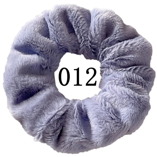 chouchou élastique en fourrure pour femmes et filles, 6/1 pièces, chouchous, porte-queue de cheval