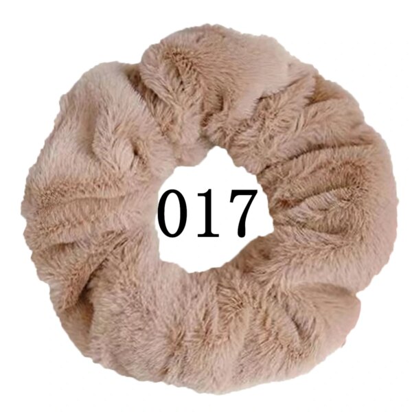 29460-8e062b.jpg chouchou élastique en fourrure pour femmes et filles, 6/1 pièces, chouchous, porte-queue de cheval