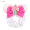 Bandeaux de cheveux en velours Disney pour filles -