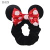 Bandeaux de cheveux en velours Disney pour filles, chouchous oreilles de Noël