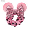 Bandeaux de cheveux en velours Disney pour filles, chouchous oreilles de Noël