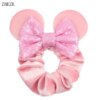 Bandeaux de cheveux en velours Disney pour filles, chouchous oreilles de Noël