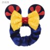 Bandeaux de cheveux en velours Disney pour filles, chouchous oreilles de Noël