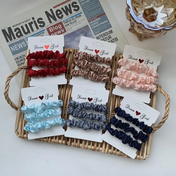 29777-3dc1ff.jpg chouchou pour cheveux soyeux pour femmes, bandes de cheveux élastiques, bandes de cheveux en caoutchouc
