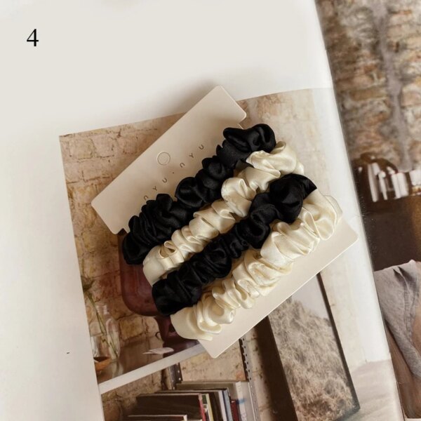 chouchou pour cheveux soyeux pour femmes, bandes de cheveux élastiques, bandes de cheveux en caoutchouc