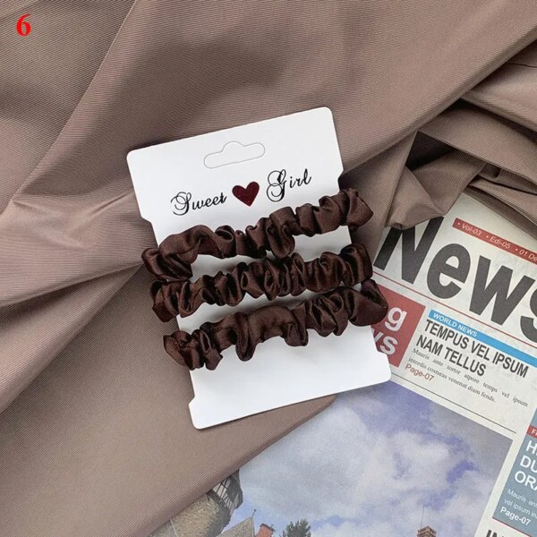 chouchou pour cheveux soyeux pour femmes, bandes de cheveux élastiques, bandes de cheveux en caoutchouc