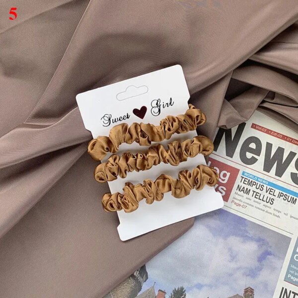 chouchou pour cheveux soyeux pour femmes, bandes de cheveux élastiques, bandes de cheveux en caoutchouc