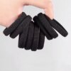 Bandes de caoutchouc élastiques simples pour femmes et filles, cordes à cheveux noires, bande de sauna