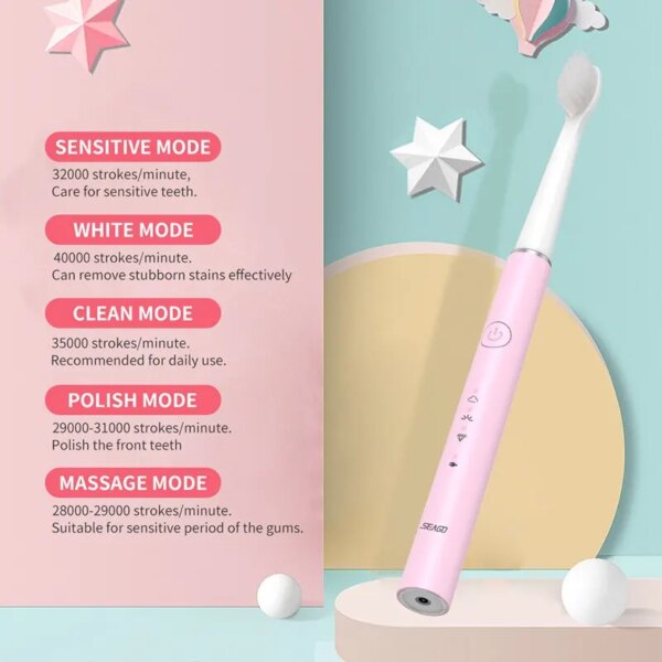 brosse a dent electrique enfant  Rechargeable 3 couleurs