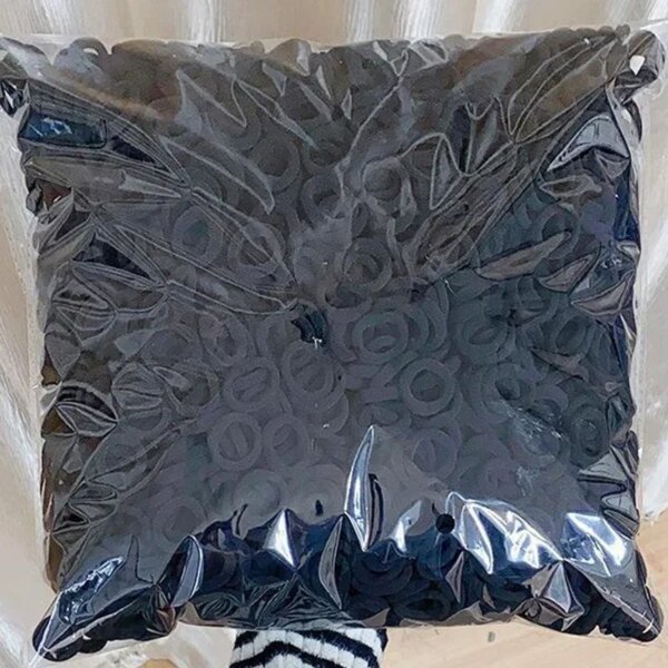 Artificiel astiques à cheveux colorés en nylon pour femmes et filles, petits chouchous pour queue de cheval