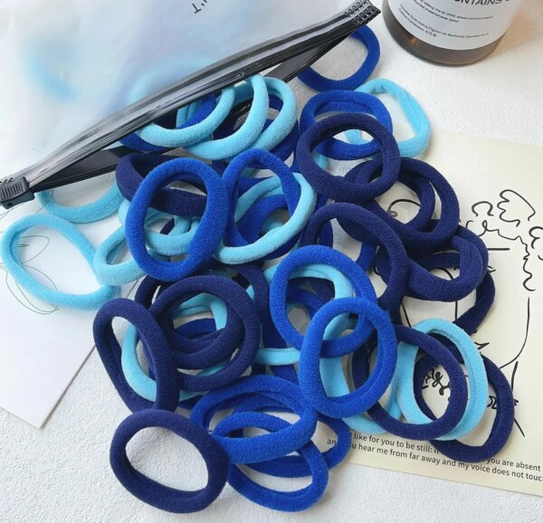 chouchou cheveux Artificiel astiques à cheveux de couleurs mélangées pour femmes et filles