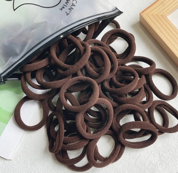 chouchou cheveux Artificiel astiques à cheveux de couleurs mélangées pour femmes et filles