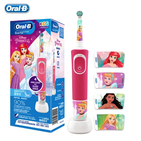 brosse a dent electrique enfant  - Oral-b rechargeable pour enfants, étanche